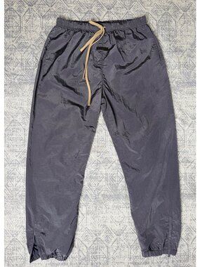 Fear of God Essentials Navy Military Nylon Track Pants luxury streetwear